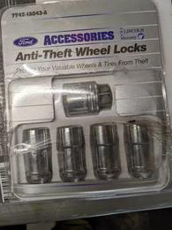 Ford anti-theft wheel locks for exposed lugs -- multiple applications