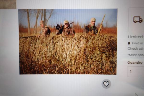 Photo Duck Hunting Avery Real Grass Mats $45
