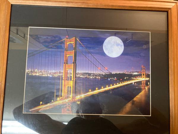 Photo Framed Golden Gate Bridge Print $15
