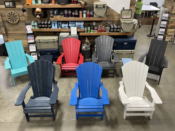Photo (HDPE) Adirondack Patio Chairs (IN STOCK) Call For Pricing