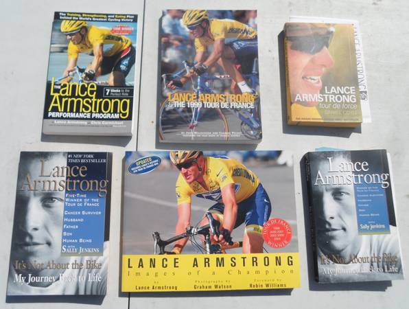 Photo Lance Armstrong Books $10