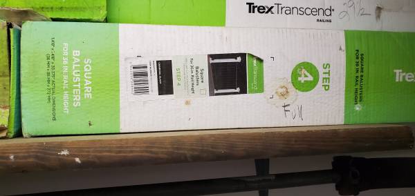 Photo Trex Transcend Deck Railing Accessories and Facia $10