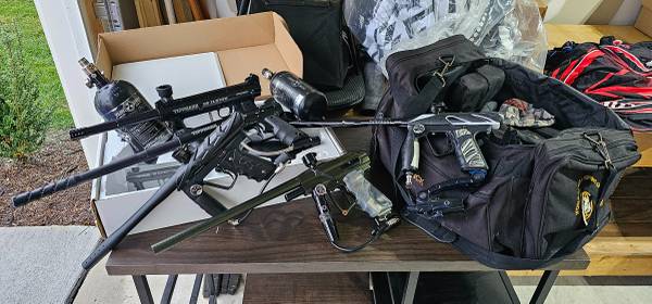 Photo Lot of Paintball gear for sale $650