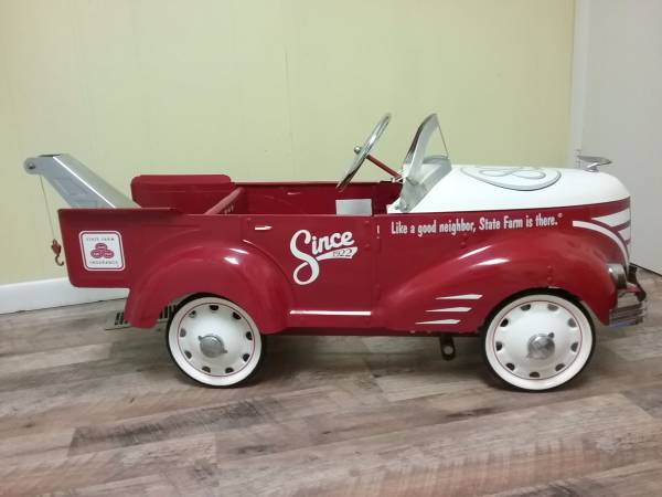 State Farm 80th Ann. Wrecker Pedal Car-3k Made! Not For Public - $425 