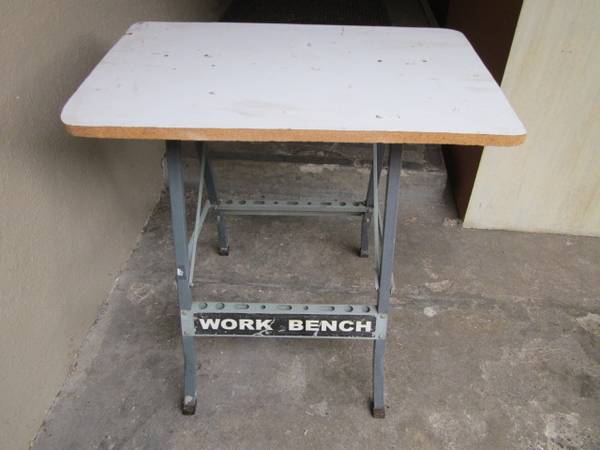 Photo Folding Work Bench with Removable Work Surface $35