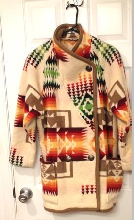 Photo Indian Blanket Design - Chief Joseph Coat - JACKET Like Pendleton $205
