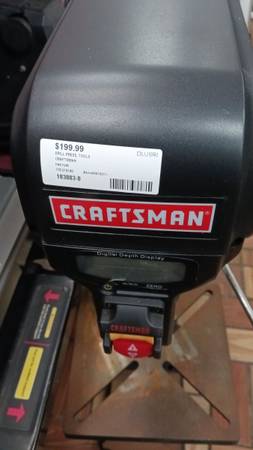Photo Craftsman Drill Press Reference 183883-8 $200