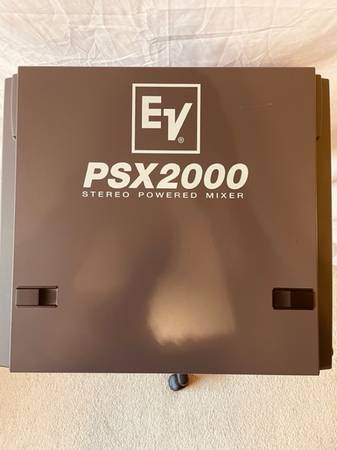 Photo EV PSX2000 Powered Mixer and EV Sx300 speakers