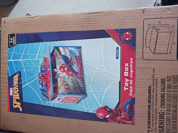 Photo Spiderman toy box $50