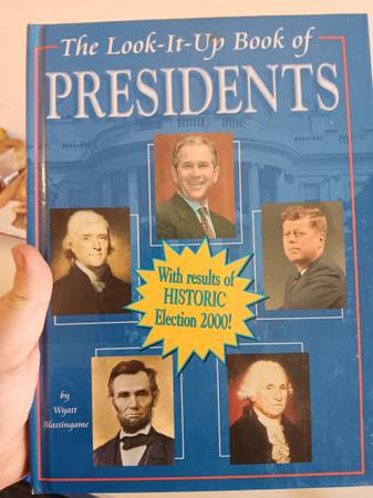 Photo the look it up book of Presidents $20