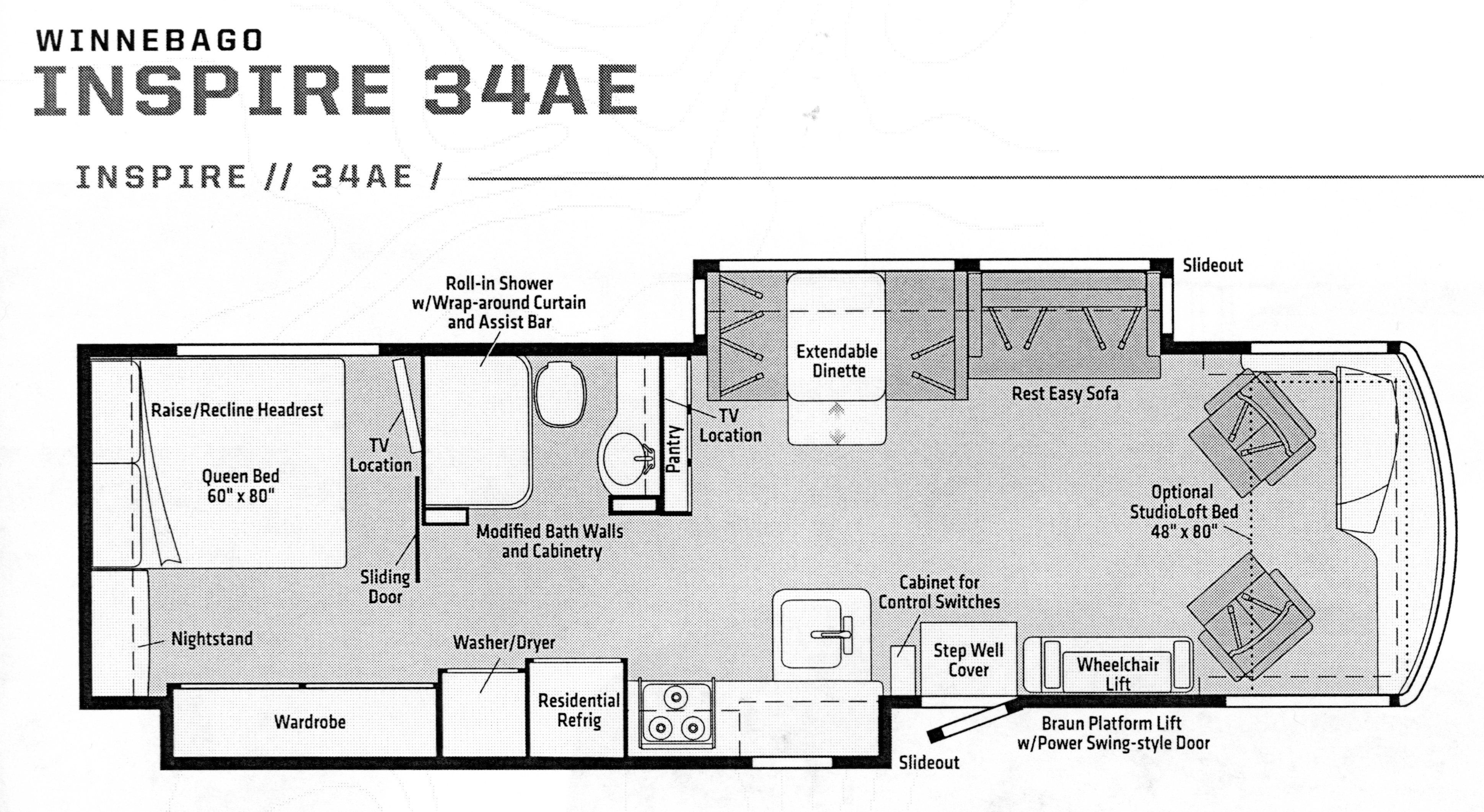2022 Winnebago Inspire 34AE Accessible RV RV, RVs for Sale
