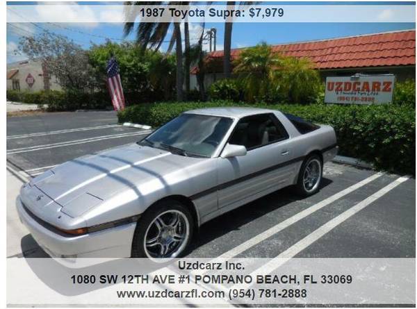 1987 Supra Targa top , auto, NOT a turbo , Jump in and go  $7,998