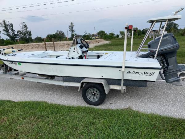 1996 ACTION CRAFT FLAT BOAT 18 FT $15,000