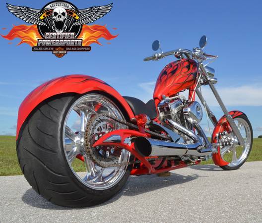 Photo 2006 BIG BEAR SLED 300mm REAR TIRE SOFTAIL CHOPPER Only 1,431 Miles $14,995