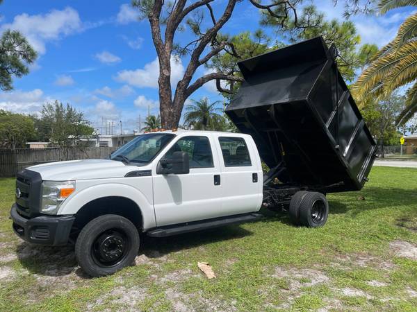 Photo 2012 FORD F450 CREW CAB DUMP TRUCK BUY HERE $29,990