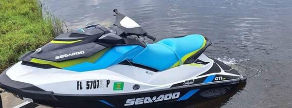 2016 Seadoo Gti130 with IBR LOW 33 HRS CLEAN TITLE $6,500