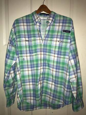 Photo COLUMBIA PFG SUPER BAHAMA FISHING SHIRT MENS SMALL OMNI SHADE $10