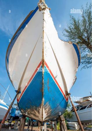 Photo Fiberglass boat repair transum stringers decks and painting etc $200