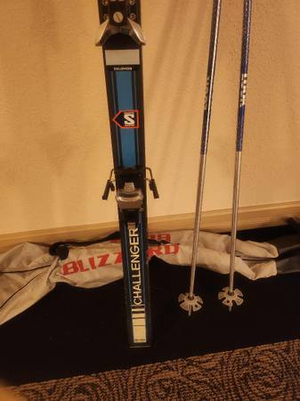 Photo MAKE ANY OFFER Rossignol Challenger Skis S626 bindings, Polls,Ski Ba $80