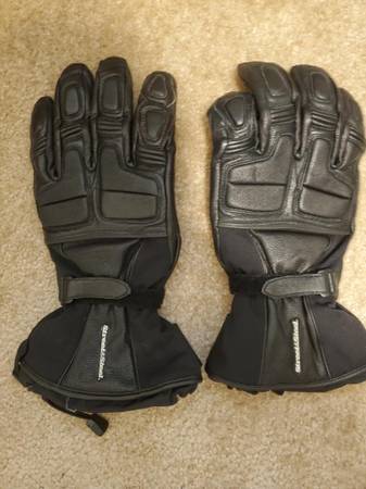 Photo Motorcycle Gloves Leather Mens SS And Face Mask Bilt Thermal NEW $100