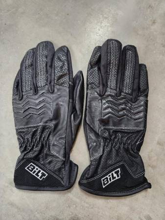 Photo Motorcycle Gloves Leather Womens By Bilt Size Small Black NEW $40