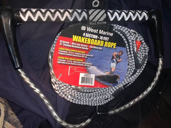NEW WEST MARINE 70 WAKEBOARD TOW ROPE $50