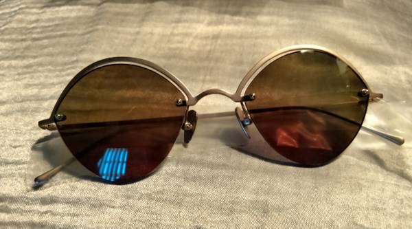 Photo New Smoke n Mirrors The Line Beta Titanium Sunglasses Gold $40