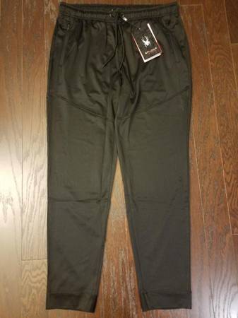 Photo Pants Mens Sportswear Spyder L Black  Spyder L Gray Dual Pockets NEW $60