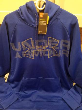 Photo Shirt Mens Long Sleeve Hoodie Spyder Gray  Under Armour Blue NEW $75