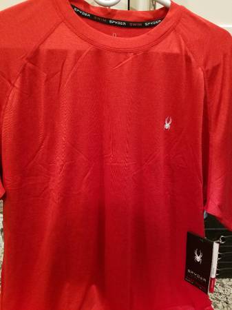 Shirts Mens Short Sleeve Spyder XL Red White  NHL Hurricanes XL NEW $45