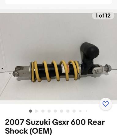 Photo Suzuki GSXR 600 750 GSX600R GSX750R Katana 600 750 Shock Shocks - $75