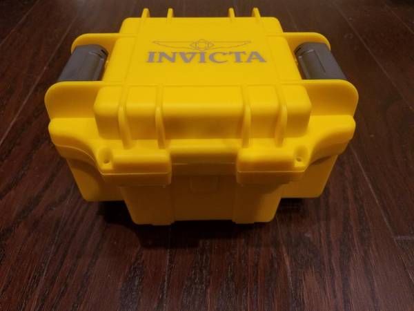 Photo Watch Case Invicta Yellow Indestructible Set 2 NEW $50