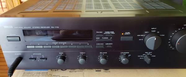 Photo Yamaha RX-596  RX-770 Stereo Receivers (for parts orrepair) $35