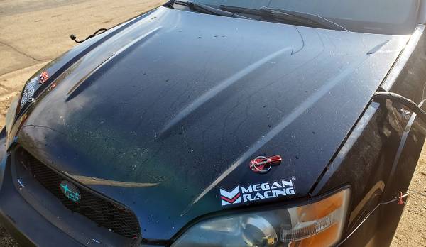 Photo 2005  2007 OUTBACK LEGACY BLACK QUICK RELEASE HOOD W-PINS W-O SCOOP $125
