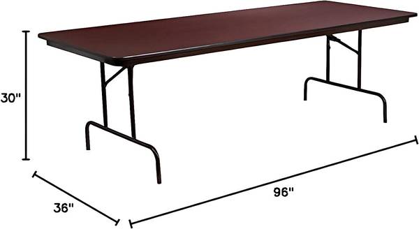 Photo 8 Ft. HEAVY DUTY CAFETERIA Banquet Party Craft Event TABLE $79
