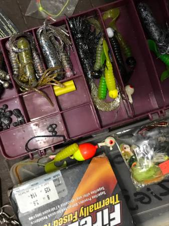 Assorted fishing lures $18