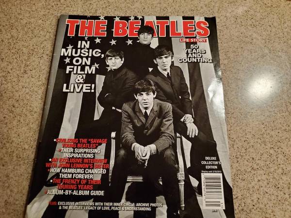 BEATLES In Music On Film and Live - 50 Years and Counting Magazine $5