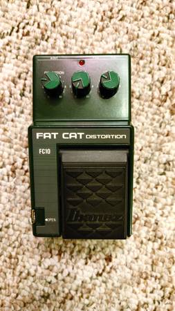 Photo Rare Ibanez Fat Cat FC10 Distortion Pedal $175
