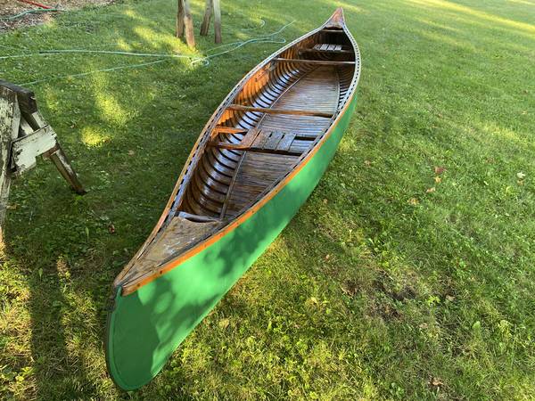 Shell Canoe Shell Lake Wood Canvas Canoe $1,400 | Boats For Sale | Milwaukee, WI ...