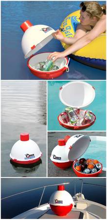 Photo THE BIG BOBBER FLOATING COOLER FOR LAKES AND POOLS, NEW $40