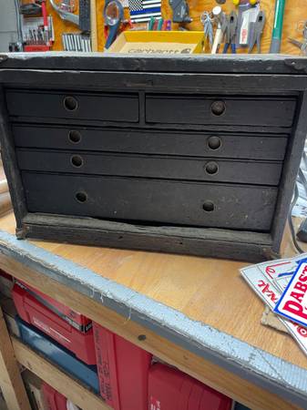 Vintage - Wooden Tool Box $100