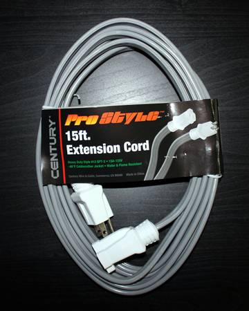 15 ft 15 Flat Extension Cord. $12