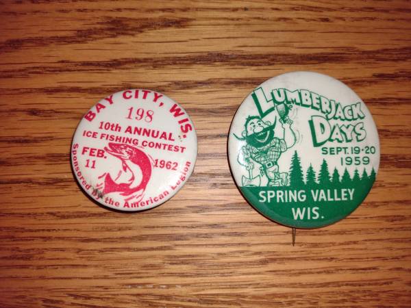 Photo 1959 Spring Valley Lumberjack Days, 1962 Bay City fishing contest Wisc $5
