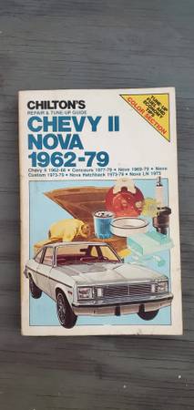 Photo 1962-1979 Chevy II Nova Repair Manual. $10