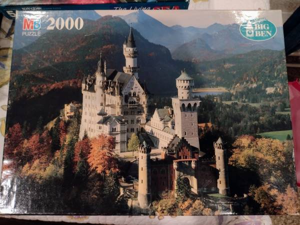 Photo 2000 Piece Jigsaw Puzzle Super Big Ben 1993 NEUSCHWANSTEIN CASTLE $10