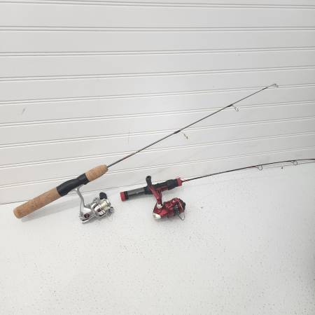 Photo 2 ice fishing poles bundle $30
