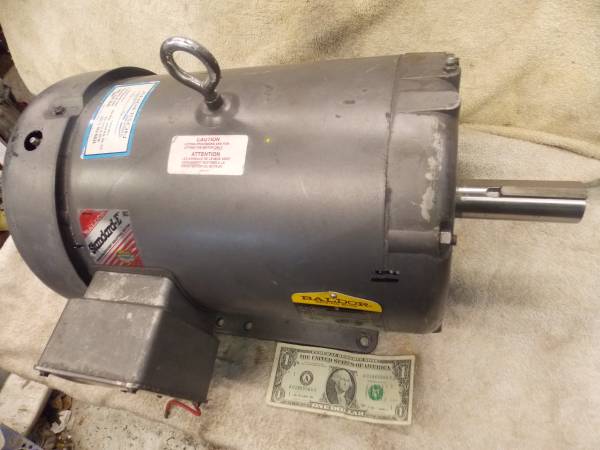 Photo 5Hp Air Compressor Baldor Electric Motor 230460v 3Ph General Power $498