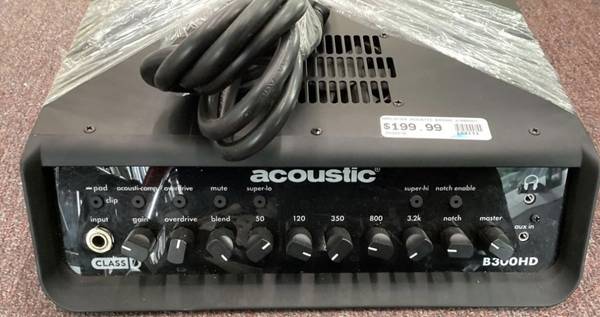 Photo Acoustic B300HD bass head 300 Watt Class-D $99