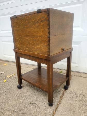 Photo Antique Oak File Cabinet $200