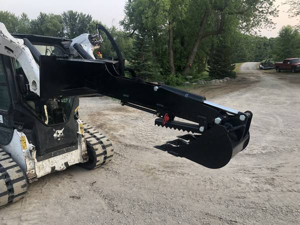 Photo BACKHOE ATTACHMENT FOR SKID LOADER BOBCAT TRENCHER THUMB $1,745